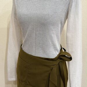 Topshop Olive Skirt